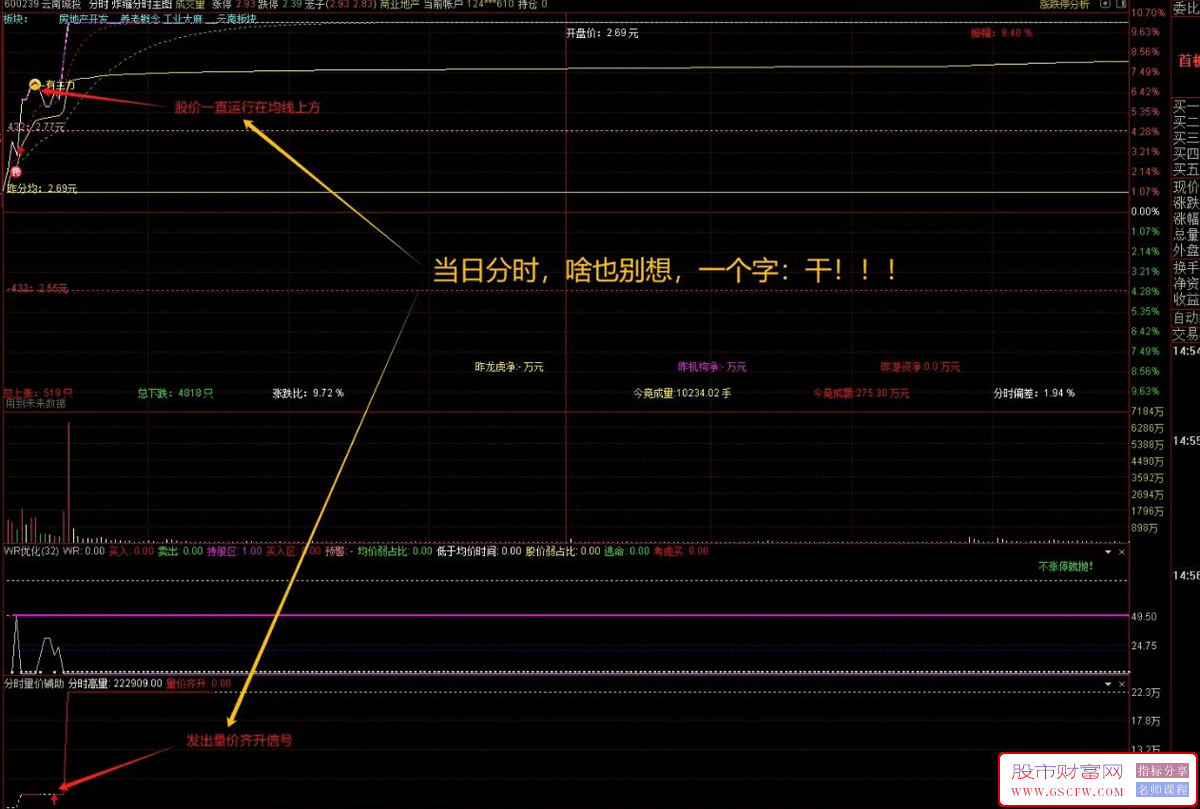 通达信分时量价辅助分时副图指标,配合炸板分时均线战法套装主图附图_展示图_03