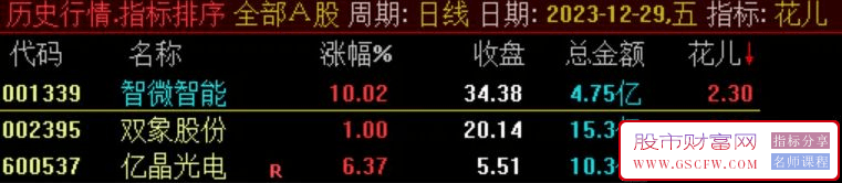 通达信竞价抓妖副图+选股指标附图_展示图_04