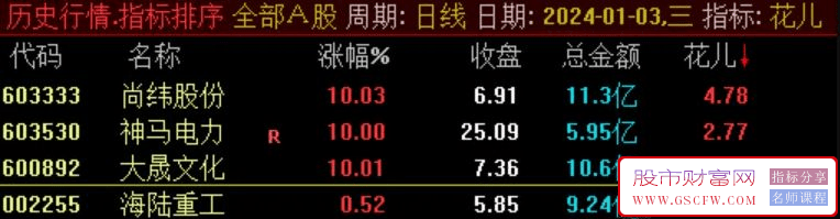 通达信竞价抓妖副图+选股指标附图_展示图_06