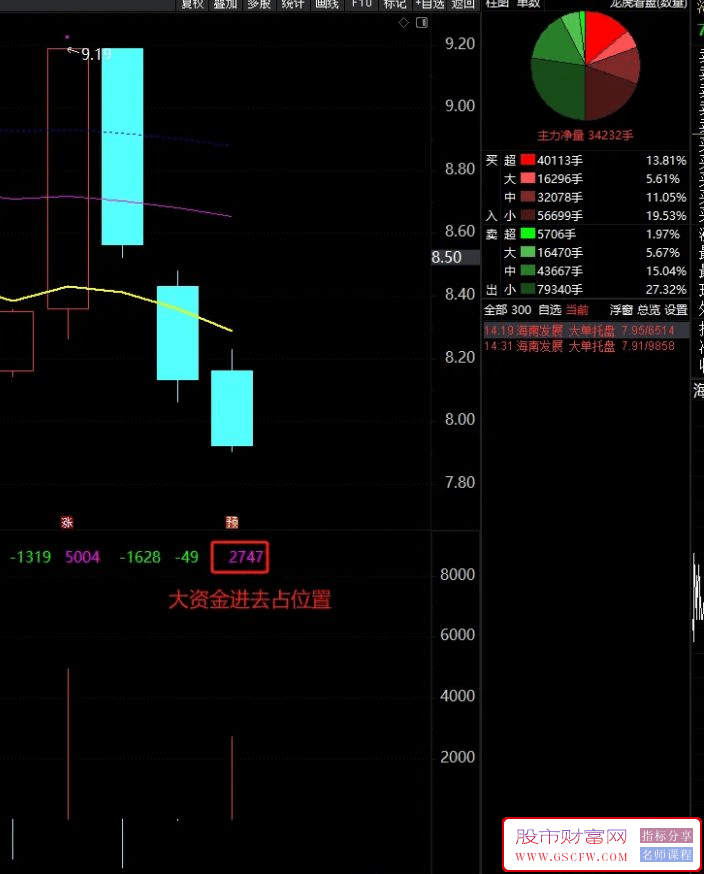 股灾牛股,主力特大单运行的轨迹！副图指标附图_展示图_05