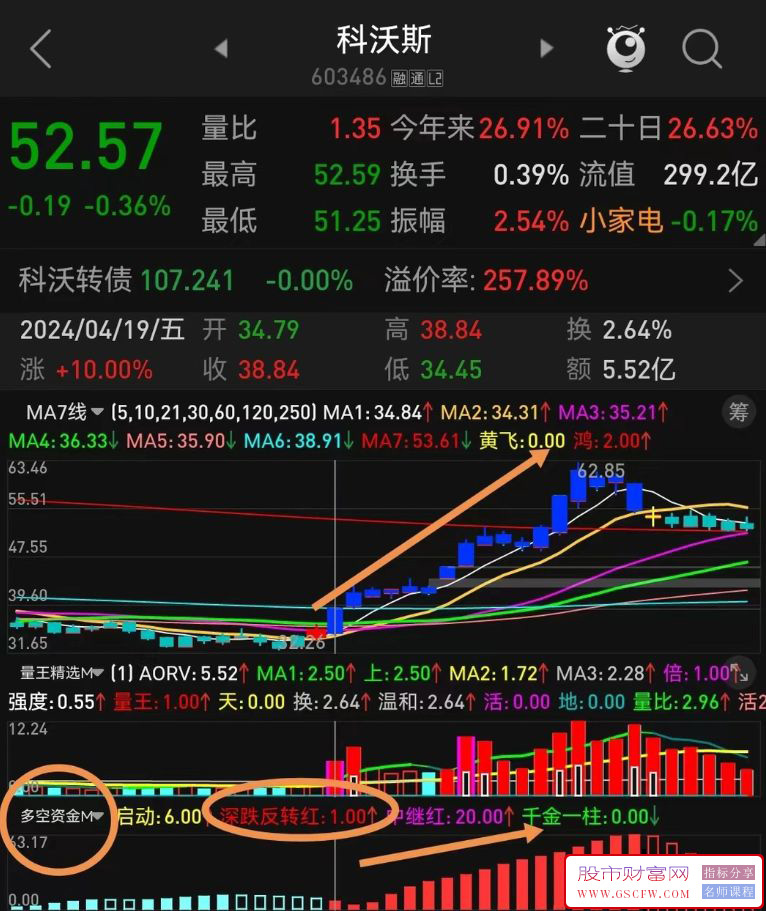 通达信多空资金进阶版副图指标,跟踪大资金趋势的优秀指标附图_展示图_01