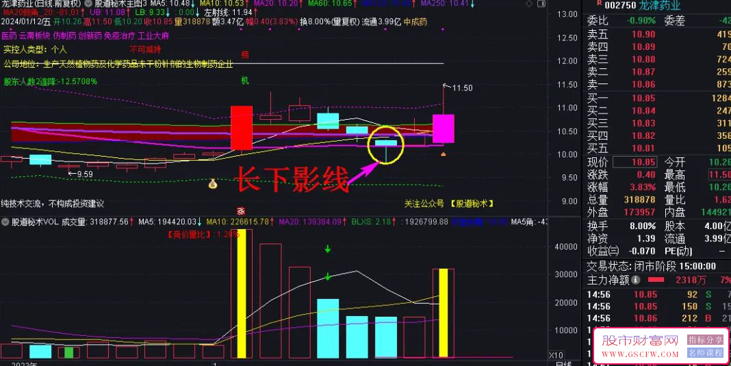 通达信【涨停板屠龙刀+长下影线战法】尾盘高胜率战法,教你如何提高涨停板屠龙刀战法的胜率！_展示图_02