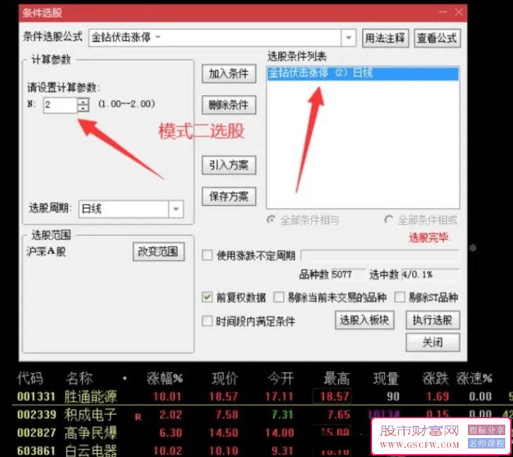 通达信【金钻伏击涨停】主副/图选股,抓板利器专注强势短线机会,顺势而为_展示图_04