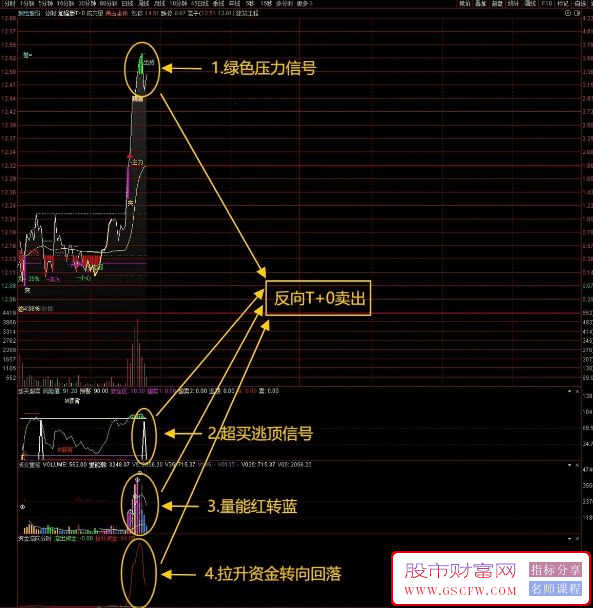 通达信四指标共振T+0，胜率极高！指标说明+操作方法+实盘贴图,主副图_展示图_11