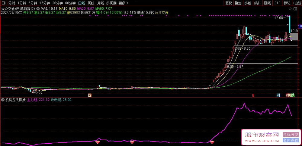 通达信机构龙头抓妖副图技术指标_展示图_02