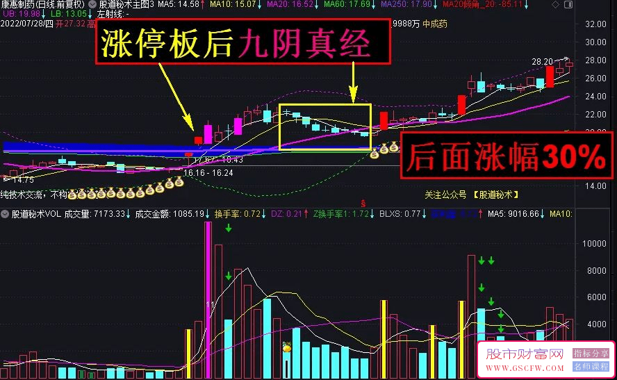 【股市神功】——九阴真经实战技巧隆重登场！副图+选股，指标独家发布。_展示图_02