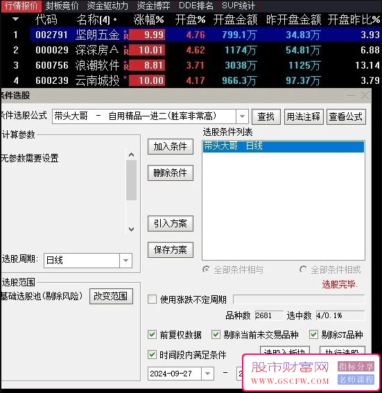 独家揭秘通达信竞价交易秘籍-,一进二择股神器！严格执行有不错的收益率。_展示图_01