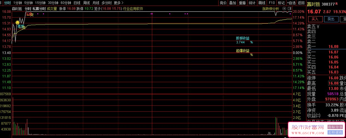 私募精英分时交易系统-,高胜率日内短线擒板宝典，分时主图+抓板分时起爆选股_展示图_02