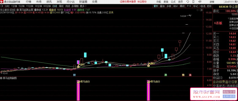 通达信【黑马飞跃】主副图+选股指标，专为锁定中期黑马潜力股设计。_展示图_03
