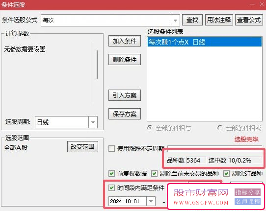 通达信【每次复利一个点】尾盘T+1模式信号稳定复利,主副图+选股无未来_展示图_03