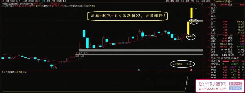 通达信【主力活跃】主图+副图+选股起飞涨停先人一步！_展示图_02