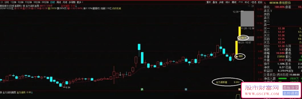 通达信【主力活跃】主图+副图+选股起飞涨停先人一步！_展示图_03