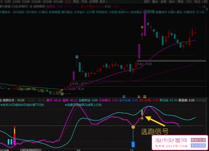 通达信【金坑反转】副图+选股指标,寻找牛市中的主力挖坑_展示图_02
