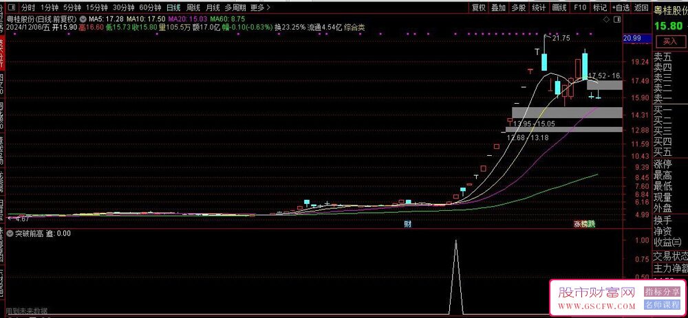 通达信突破前高之强势【追】副图+选股指标_展示图_05