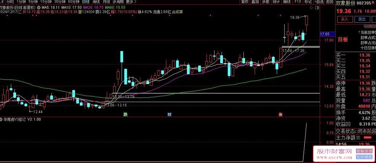 华仔竞价【华南虎V3】修订版,竞价排序指标,9.25分出票全天不变_展示图_04