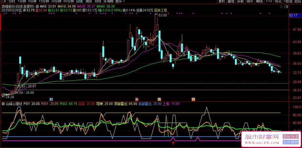 通达信山峰心理线副图指标,PSY+RSI+BIAS三剑客,精准捕捉顶底信号,股市实战操盘指南_展示图_03 ...