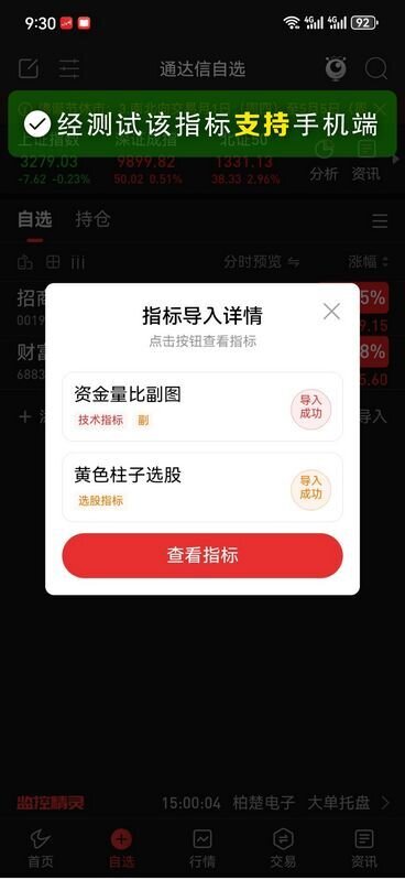 通达信〖资金量比〗副图+选股,高胜率的进场加仓右侧交易_展示图_06