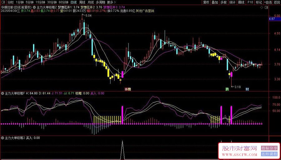 通达信〖主力大单异动吸筹〗主副图+选股指标,抓主升浪波段牛股_展示图_02
