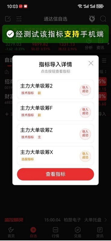 通达信〖主力大单异动吸筹〗主副图+选股指标,抓主升浪波段牛股_展示图_06