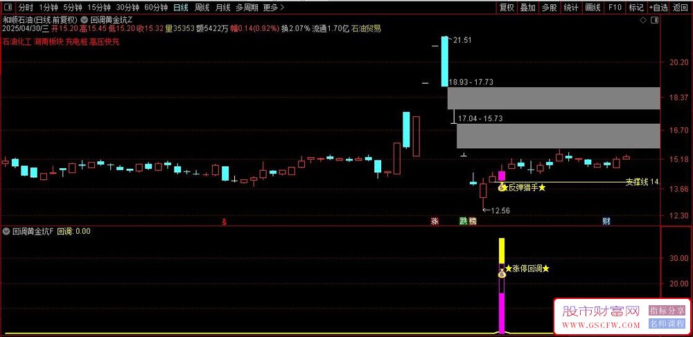 通达信金钻指标【回调黄金坑】涨停回调捕捉反弹的交易利器,主副图+选股_展示图_02 ... ... ...