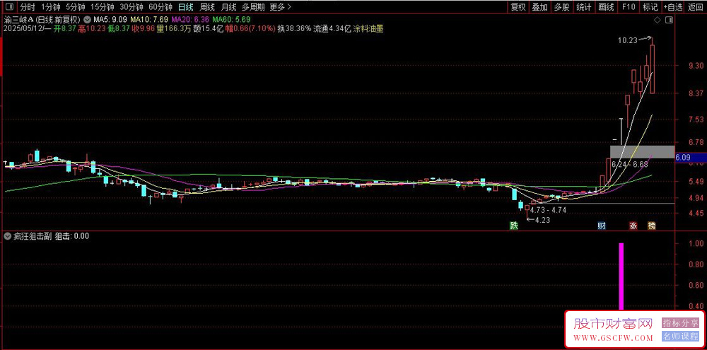 通达信〖疯狂狙击〗副图+选股指标,短线交易高胜率策略_展示图_05