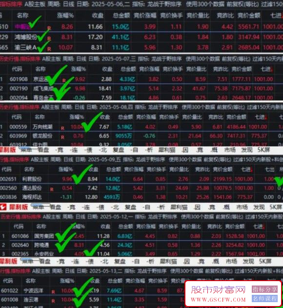 通达信【龙战于野排序】副图排序指标,用于分析股票开盘竞价阶段的强弱_展示图_02