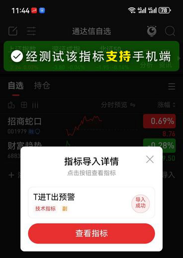 通达信〖T进T出〗分时副图指标,红进绿出_展示图_05