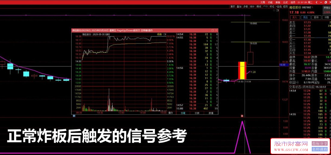 通达信【盘中强龙】副图+选股预警,盘中首板强势信号_展示图_10