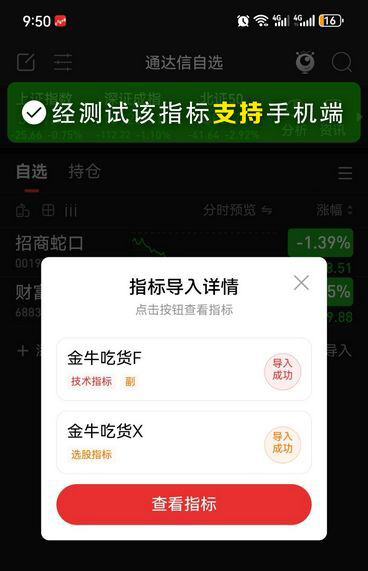精品指标【金牛吃货】副图+选股一体,捕捉超跌反弹无未来_展示图_01