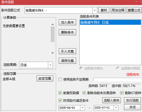 通达信【独角破牛阵】附图选股/尾盘异动阳线手机电脑通用无未来函数_展示图_02 ... ... ... ...