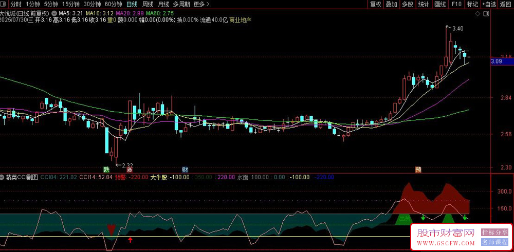 通达信〖精英CCI〗副图+选股指,中线趋势判断型指标_展示图_05