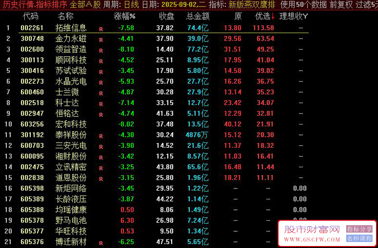 通达信〖新版燕双鹰〗尾盘排序选股,回测隔天冲红率95%,手机电脑使用_展示图_01