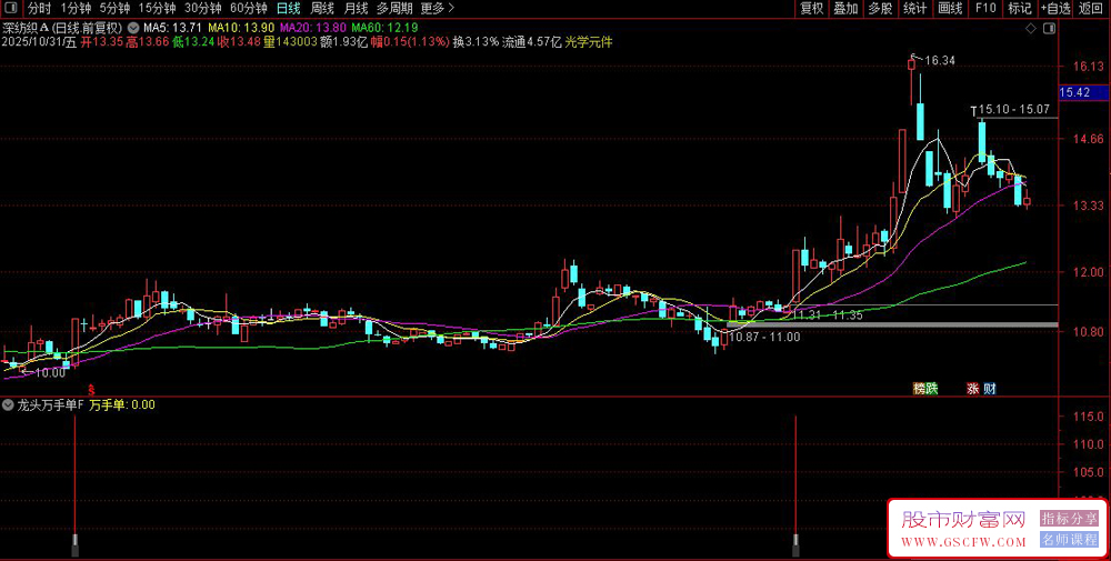 通达信〖龙头万手单〗副图+选股指标,监测单笔大单异动_展示图_04