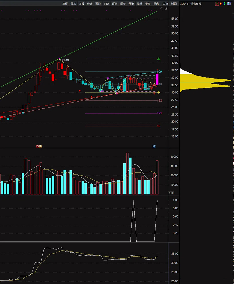 顶格筹码峰的计算——判断主力动向、捕捉强势股的重要技术指标,副图+选股_展示图_01 ... ...
