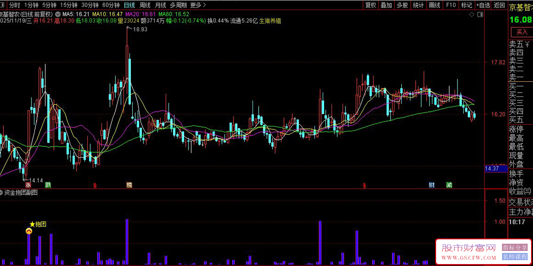 通达信〖资金抱团〗副图+选股,多路资金由分歧转向一致提示抱团信号_展示图_03