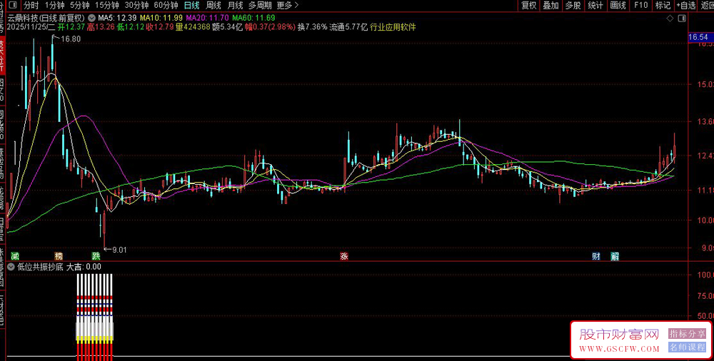 通达信〖低位共振抄底〗副图+选股,20%收益率止盈止损近一年成功率80%_展示图_05