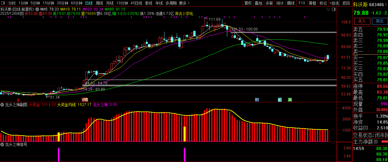 通达信【龙头之神】副图+选股,指标重点在于选择强势个股_展示图_01
