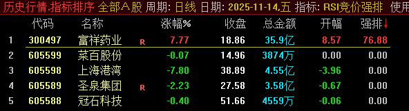 通达信〖RSI竞价强排〗一款未运用到竞价函数的公式（除竞价额）！_展示图_02