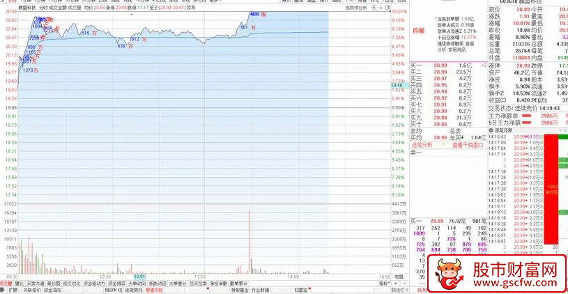 通达信〖分时显示大单成交金额〗上涨走势或调整后出现分时大额成交行情强势拉升_展示图_03