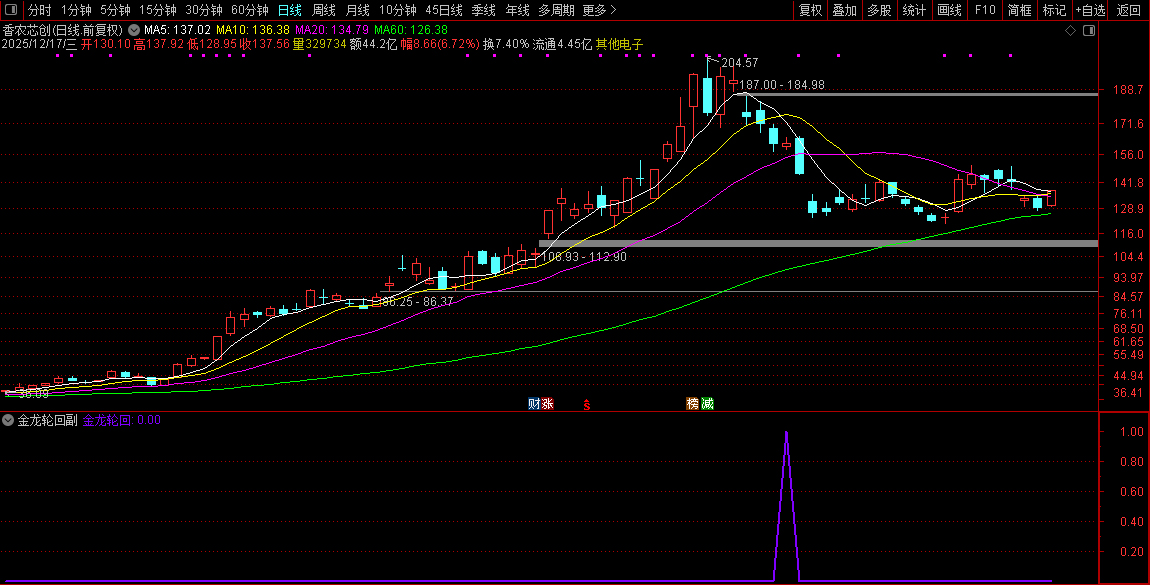 通达信【2026金龙轮回】上涨后的健康回调至关键支撑位,副图+选股_展示图_09