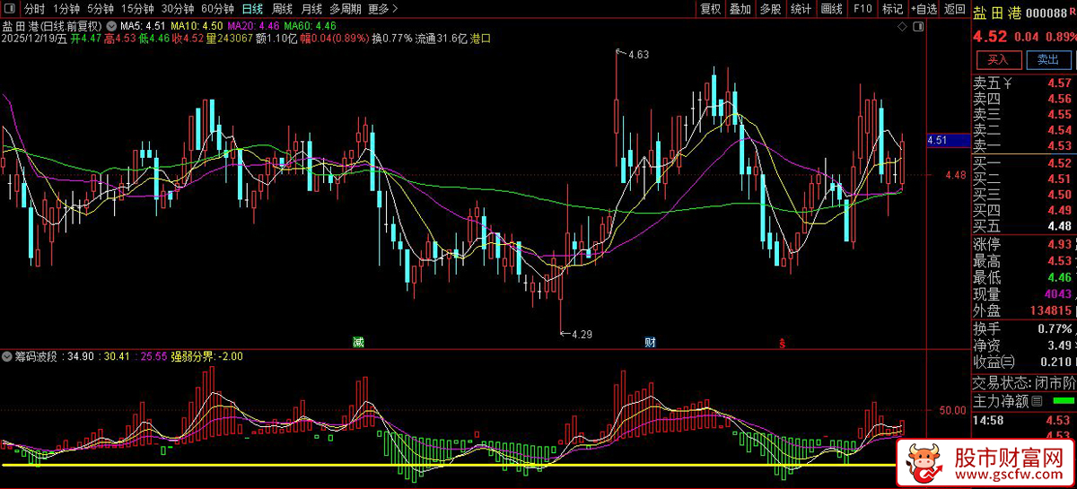 通达信〖筹码波段〗主力动向一目了然_展示图_02