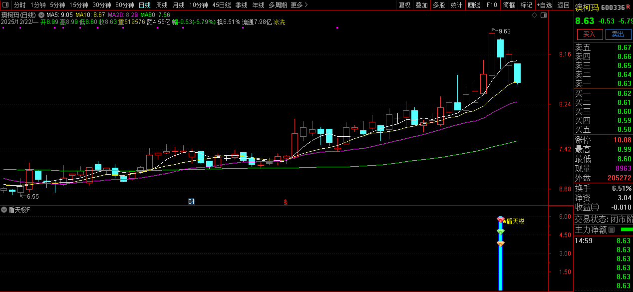 通达信【盾天梭】副图+选股指标_展示图_10