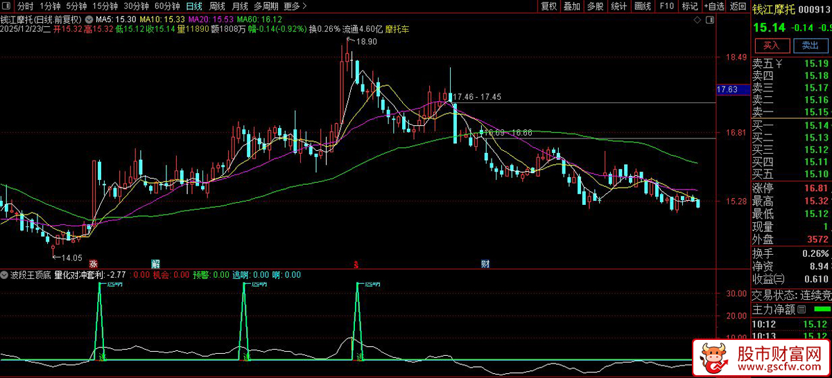 通达信〖波段王顶底〗副图指标_展示图_02