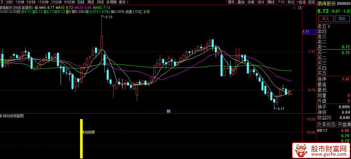 通达信〖转向观察〗副图+选股_展示图_05