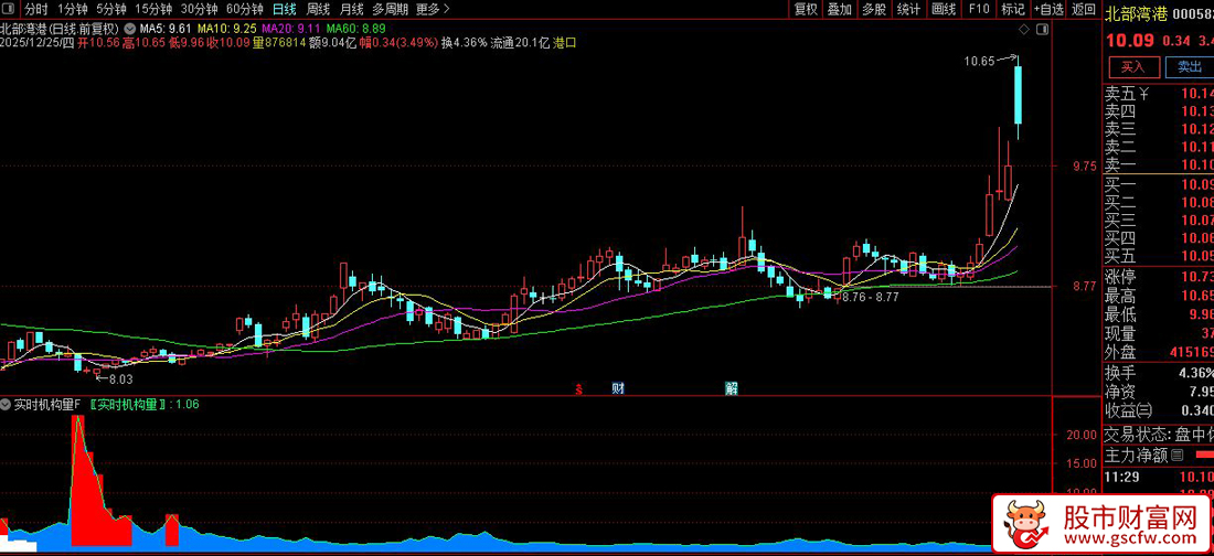 通达信〖实时机构量〗副图指标_展示图_04