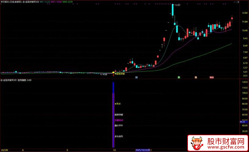 通达信【起涨突破买点】力求在起涨初期发出明确的提示信号_展示图_08