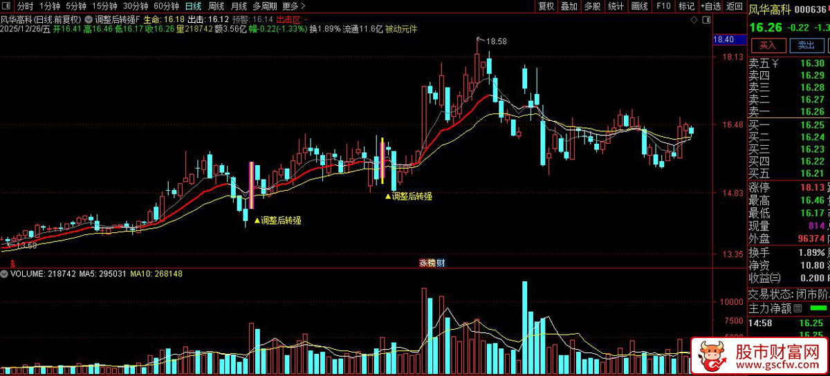 通达信〖调整后转强〗主图+选股指标_展示图_07