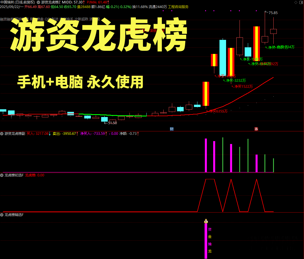 通达信【游资龙虎榜】主副图选股全套指标_展示图_02