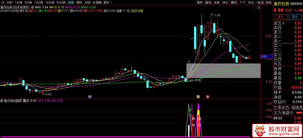 通达信〖暴点启动〗副图+选股_展示图_05