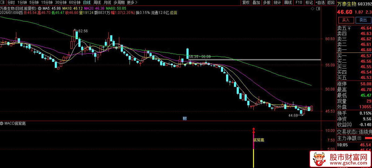 通达信〖MACD底背离〗副图+选股_展示图_02